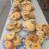 Fund Run organizers provide for runners carbohydrate needs with a large selection of bagels.