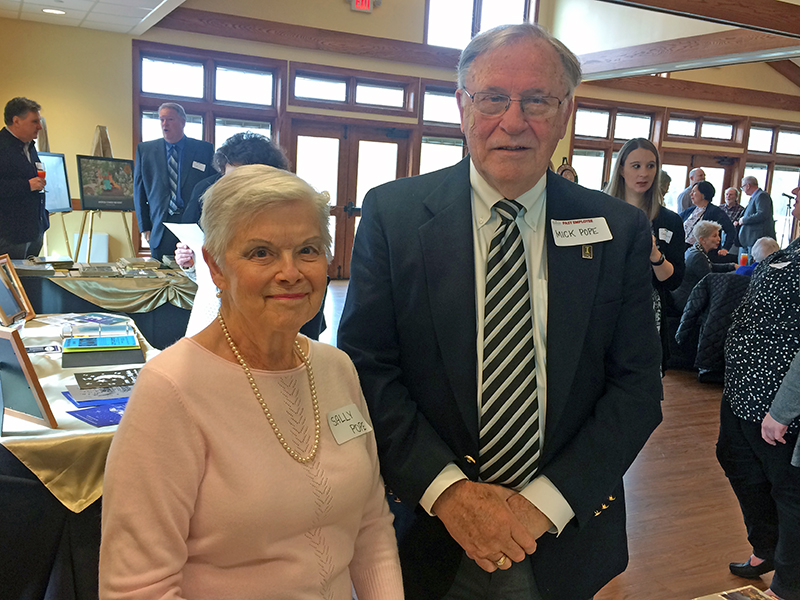 Sally and Mick Pope joined the 50th anniversary celebration for the H-F Park District. He was the district's first executive director.