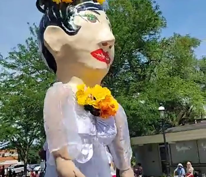 One of the Day of the Dead characters created by Xicantl, whose work stars in Homewood's Day of the Dead festival in October. (EC)