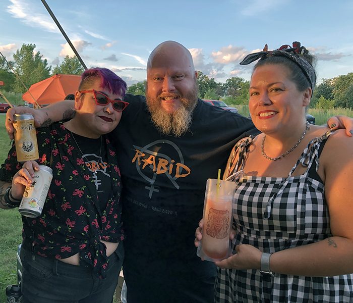Summer Fest 11 The Summer Fest party was hosted by Rabid Brewing owners Tobias Cichon and Raiye Rosado, right, with bartender Sarah Reibel. (Marilyn Thomas/H-F Chronicle)
