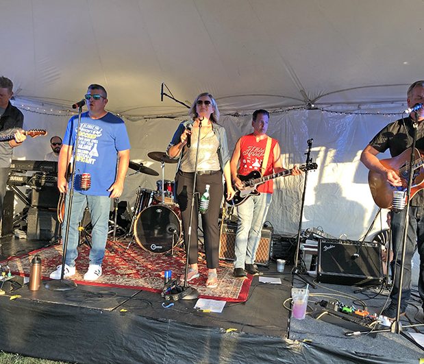 Summer Fest 8 Entertainment for Summer Fest was provided by Not My Dad Band. (Marilyn Thomas/H-F Chronicle)