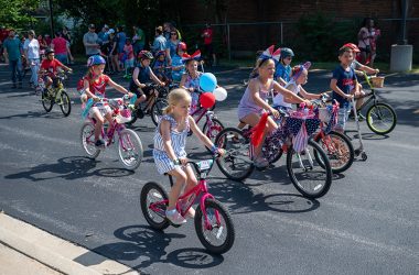 Young bikers ride in the Flossmoor 4th of July parade near Parker Junior High. (ABS)