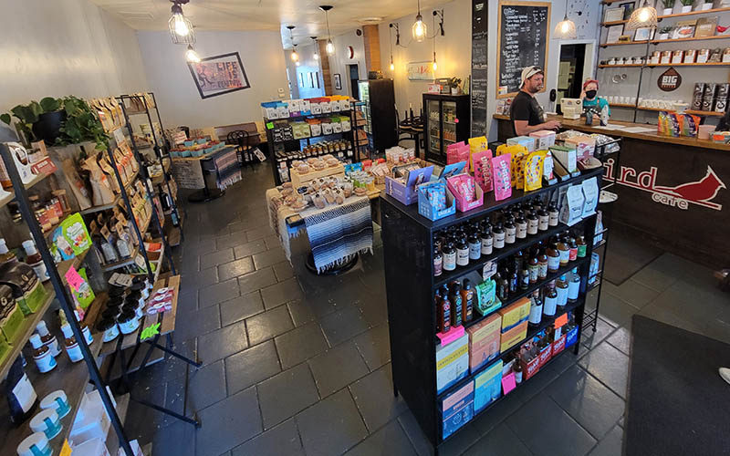 As Redbird Cafe owner Kim Nolen has adapted to a changing business environment, she has added more healthy foods and beverages. (Eric Crump/H-F Chronicle)