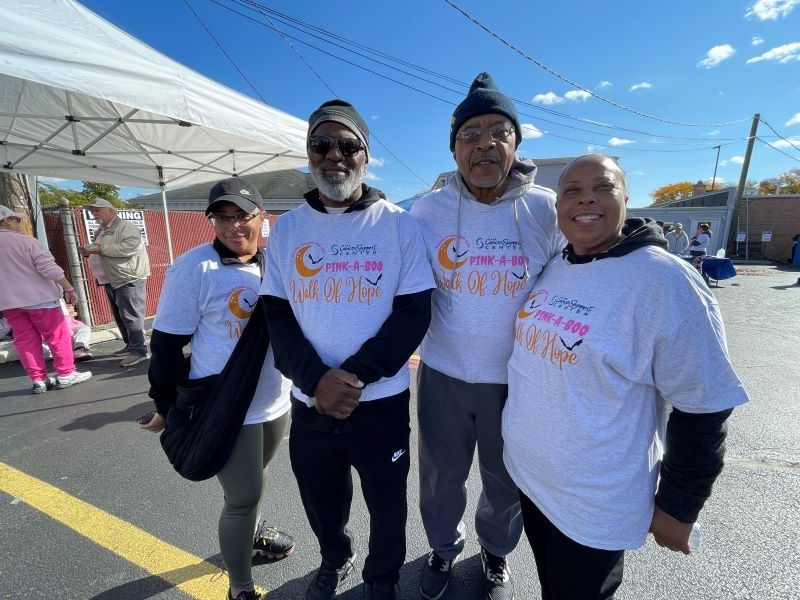 Lisa Simmons, of Homewood; Rob Stevenson, of Evergreen Park; Roscoe Townsend, of Homewood; and Stephanie Evans, of Evergreen Park. (Carole Sharwarko/H-F Chronicle)