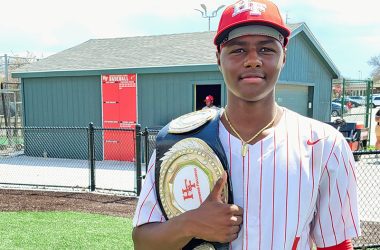 Homewood-Flossmoor senior outfielder Jason Ballard is taking advantage of his opportunties this year. He led the Vikings with five home runs, as of April 15. (David P. Funk/H-F Chronicle)