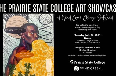 Chidera Onyeizeh will have his work on display at Wind Creek Casino Southland through a new art partnership with Prairie State College. Every two months a new PSC artist will be featured. (Provided photo)