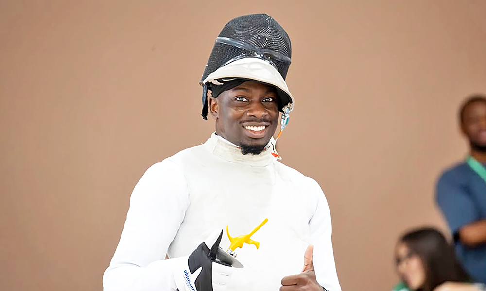 Tosan Rone began fencing at Homewood-Flossmoor High School and now competes for the Nigerian national team. (Provided photo)
