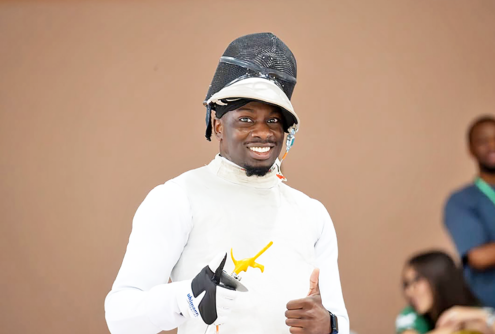 Tosan Rone began fencing at Homewood-Flossmoor High School and now competes for the Nigerian national team. (Provided photo)