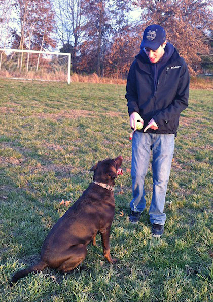 Trent loved his dog, Ollie, and the two were inseparable. (Provided photo courtesy of Kim Bartolomucci)