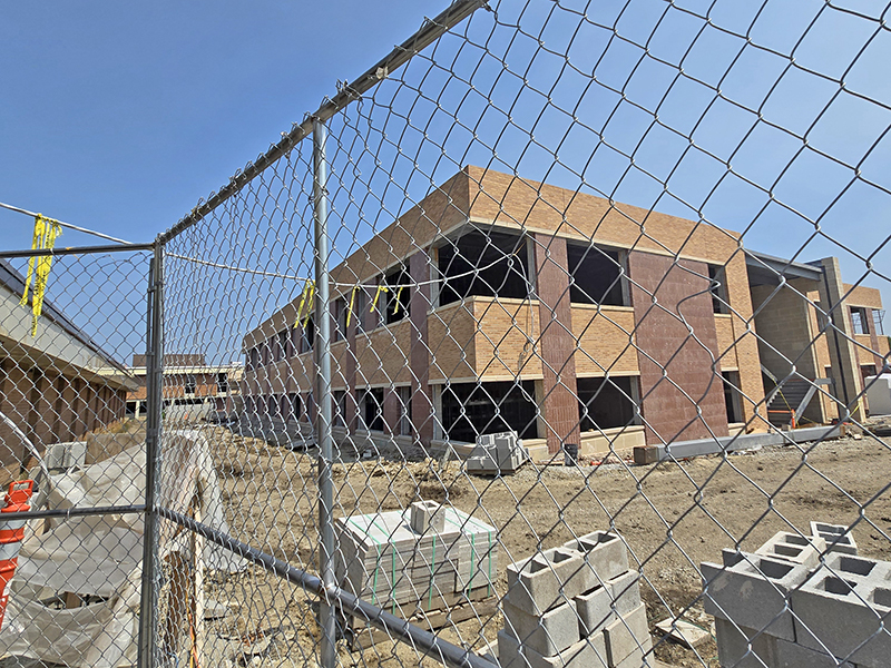 The new science wing at Homewood-Flossmoor High School as seen Aug. 3. (Eric Crump/H-F Chronicle)