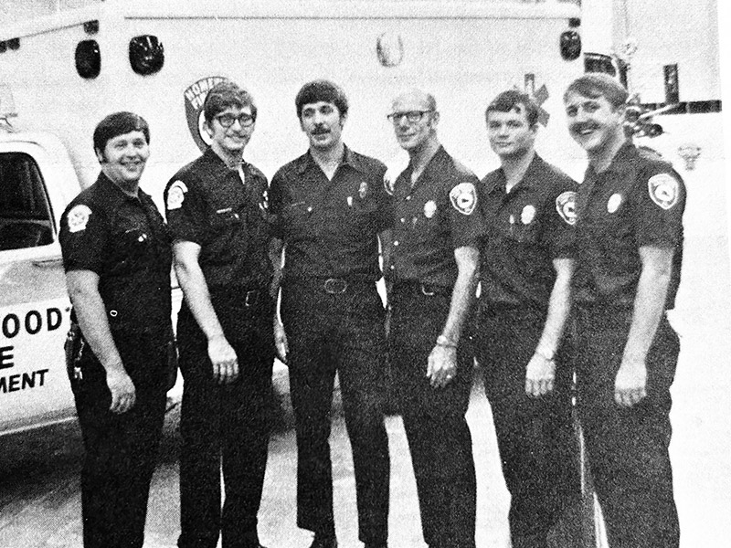 The first group of Homewood Fire Department's paramedics were, from left, Chip Woyner, Ray Presnak, Greg Knoll, Gerry Egdorf, Dave Danielson and Bill Kerney. (Provided photo)