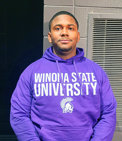 Jarve Bey Jr. signed with Winona State football. (David P. Funk/H-F Chronicle)