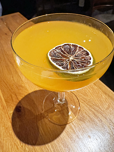 Specialty cocktail “Spring Forward” created by bar manager Emily Bohn. (Karen Torme Olson/H-F Chronicle)