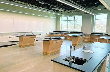 A classroom in the new energy-efficient, state-of-the-art science wing. (Provided photo)