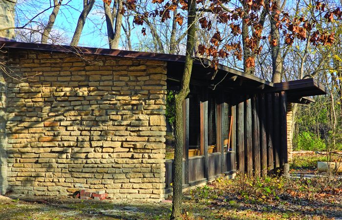 Black Bear Lodge in the Izaak Walton Preserve is one of John McPherson's most important designs, according to Al Willis. He said the passive solar building is perhaps the earliest of its type. (Eric Crump/H-F Chronicle)