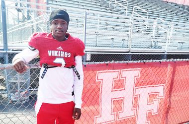 Myles Ellis aims to bounce back from an ankle injury suffered in the last game of last season. (David P. Funk/H-F Chronicle)