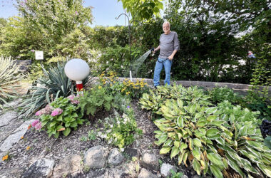It [the garden] always seems to need water,” Hecht said, and he devotes several days each week to caring for that and the everything else related to the structure.