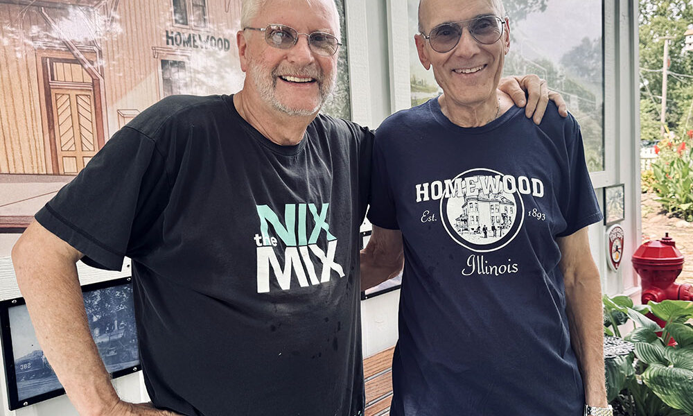 The Dorband-Howe house and HHS museum are lovingly cared for by Chuck Hecht (left) of Crete and Ken Biagi of Homewood, both of whom spend countless hours each week maintaining and improving the premises.