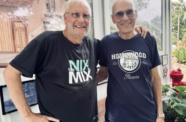 The Dorband-Howe house and HHS museum are lovingly cared for by Chuck Hecht (left) of Crete and Ken Biagi of Homewood, both of whom spend countless hours each week maintaining and improving the premises.