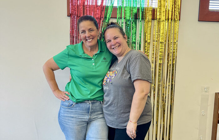 Community Engagement Manager Stephanie Wright and Library Director Jamie Paicely. (Nuha Abdessalam/H-F Chronicle)