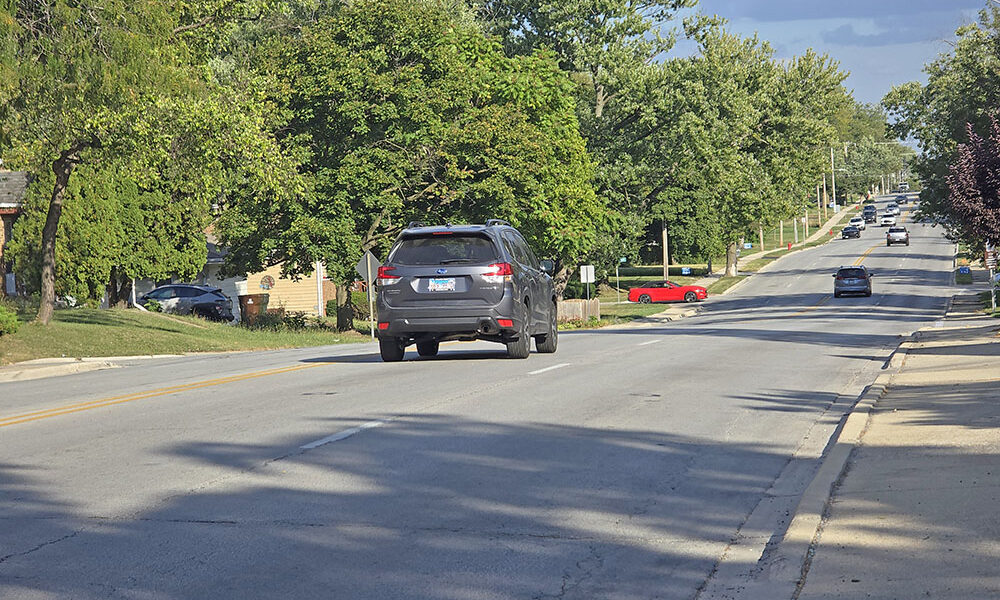 This photo taken Oct. 6 shows 183rd Street looking east from near Gottschalk Avenue. Traffic thins out east of Dixie, making the section of 183rd from Dixie to Aberdeen a candidate for a 4 to 3 lane reconfiguration. (Eric Crump/H-F Chronicle)