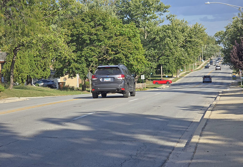 This photo taken Oct. 6 shows 183rd Street looking east from near Gottschalk Avenue. Traffic thins out east of Dixie, making the section of 183rd from Dixie to Aberdeen a candidate for a 4 to 3 lane reconfiguration. (Eric Crump/H-F Chronicle)