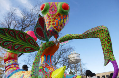 A fantastical creature created by Xicantl for the 2022 Dia de los Muertos celebration in Homewood. (Chronicle file photo)