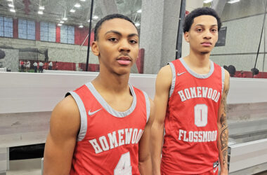 Point guard Darrius Hawkins and center Marvin Douglas hope to lead H-F boys basketball in a new era. (David P. Funk/H-F Chronicle)