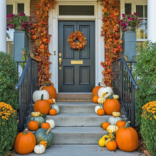 An example of a fall-themed treatment by Happy Porch. (Provided photo)