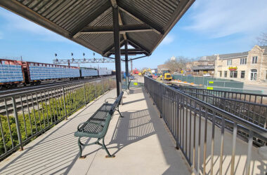 The railroad viewing platform near Harwood Avenue and Kroner Lane will receive some maintenance after Homewood trustees approved a budget amendment on Dec. 9. (Chronicle file photo)