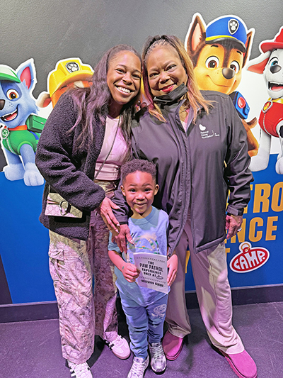 Monica Fox, right, celebrates life with her daughter, Olivia Fox, and grandson Jacoby Brown. Olivia gave her mother a kidney in October. (Provided photo)