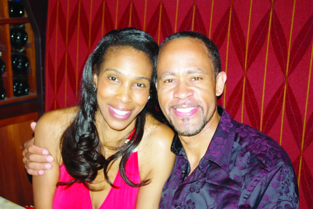 Flossmoor community activist and musician Peter Jordan celebrates a birthday with Lori, his wife and manager. (Provided photo)