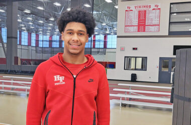 H-F sophomore Xavier Pratt is healthy and hoping his time on the mat helps him grow into a three-sport star for the Vikings. (David P. Funk/H-F Chronicle)