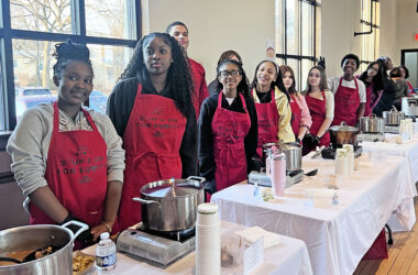 Homewood-Flossmoor High School culinary students at Soup's on for Equity. (Provided photo)