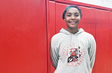 Homewood-Flossmoor sophomore Kendra Hayden qualified for the state wrestling meet in her first season in the sport. (David P. Funk/H-F Chronicle)