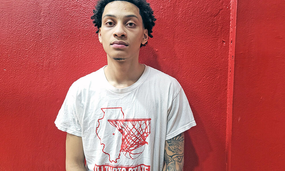 Marvin Douglas had 11 points, five rebounds and two blocks in Homewood-Flossmoor's 53-48 win over Andrew in the regular season finale. (David P. Funk/H-F Chronicle)