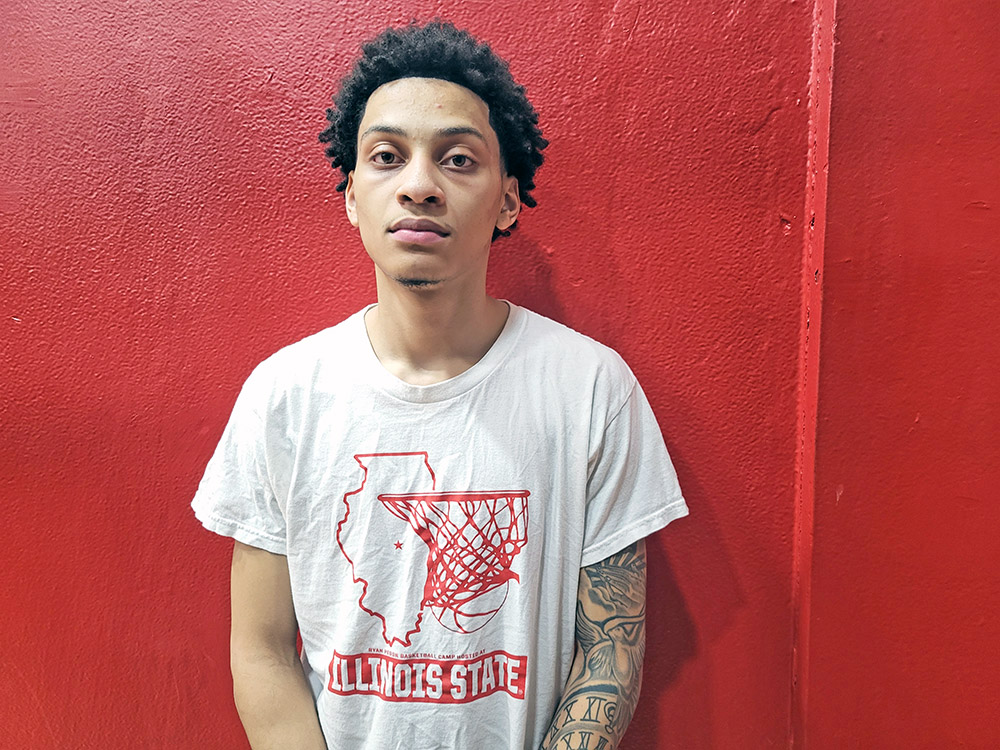 Marvin Douglas had 11 points, five rebounds and two blocks in Homewood-Flossmoor's 53-48 win over Andrew in the regular season finale. (David P. Funk/H-F Chronicle)