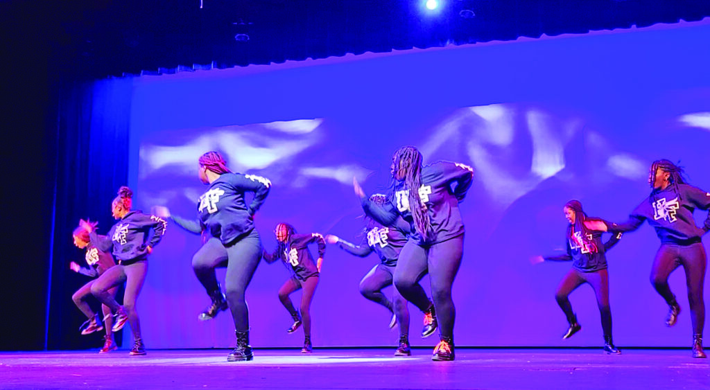 The H-F Steppers perform during the 2024 Pursuing the Dream program at Homewood-Flossmoor High School honoring Martin Luther King Jr. (Chronicle file photo)