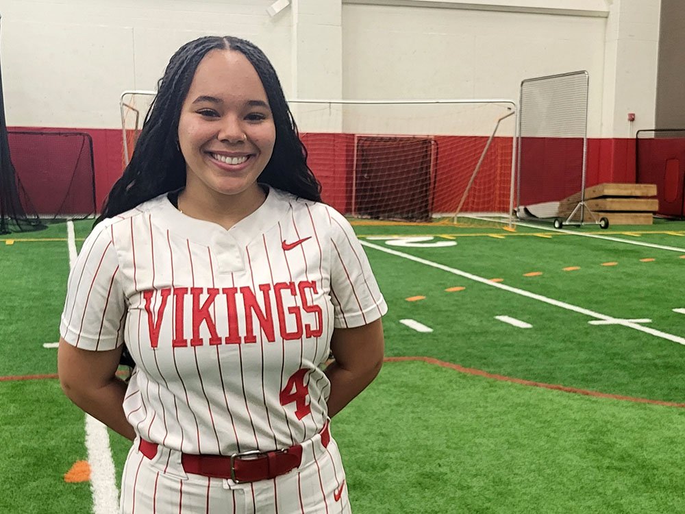 Demi Chaney expects to be part of a strong H-F softball offense this season. (David P. Funk/H-F Chronicle)