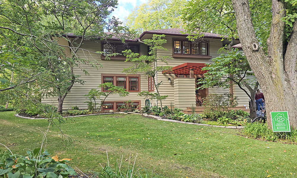 This home on Brassie Avenue is one of about 30 included in Flossmoor's interactive historic homes map. The home was designed by iconic architect Frank Lloyd Wright. (Eric Crump/H-F Chronicle)