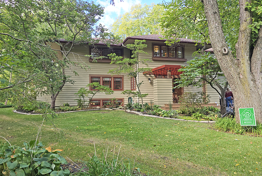 This home on Brassie Avenue is one of about 30 included in Flossmoor's interactive historic homes map. The home was designed by iconic architect Frank Lloyd Wright. (Eric Crump/H-F Chronicle)