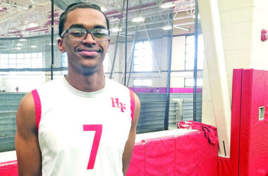 Junior Surendran Heyward will lead a reloaded H-F boys volleyball this season. (David P. Funk/H-F Chronicle)