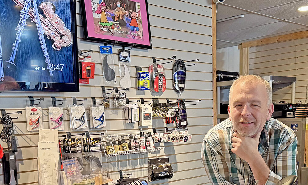 Melody Mart owner Jim Donnelly says he is committed to giving anyone who wants to engage with their inner musician a chance to do so. "I'm very proud of how many educators have left Melody Mart to go on to teach, become band directors in schools, or who are in music programs in other places," he said. (Karen Torme Olson)