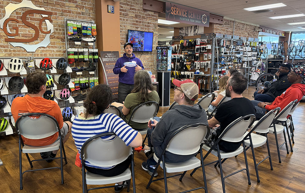 National leader hosts biking info session at GoodSpeed Cycles