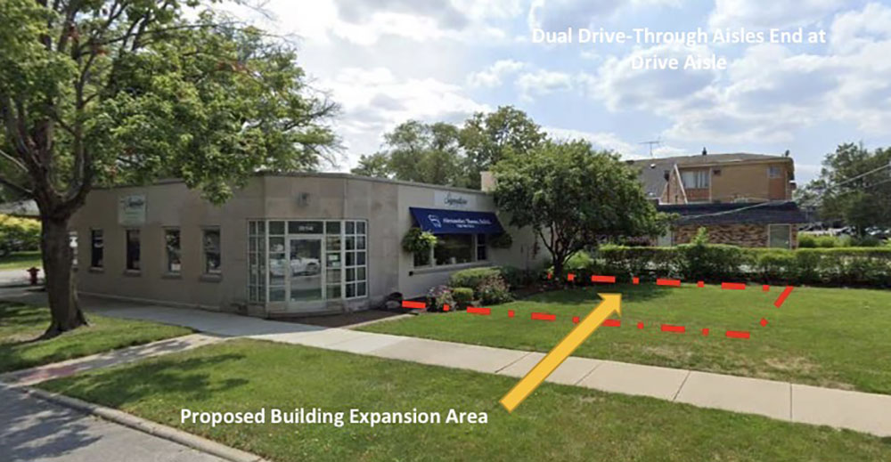 A image shows the proposed expansion of Signature Smiles dental office at 18114 Gottschalk Ave., as approved by the Homewood Planning and Zoning Commission. (Provided Photo)