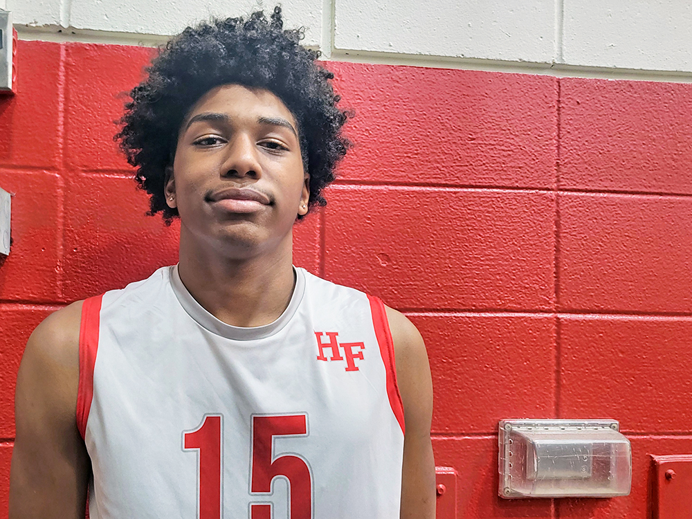 Homewood-Flossmoor junior Josh Myers had eight kills and three blocks in a loss to Reavis April 14. (David P. Funk/H-F Chronicle)