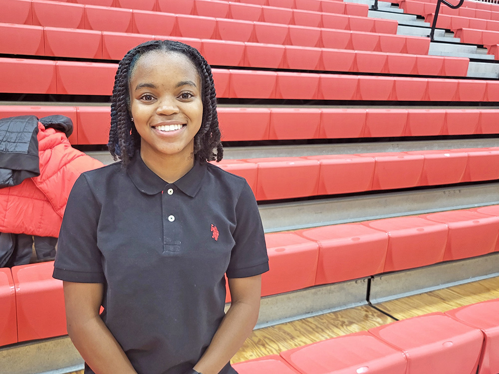 Kayla Hearn is the first flag football college signee for Homewood-Flossmoor. She'll play for Bridgewater College in Virginia. (David P. Funk/H-F Chronicle)