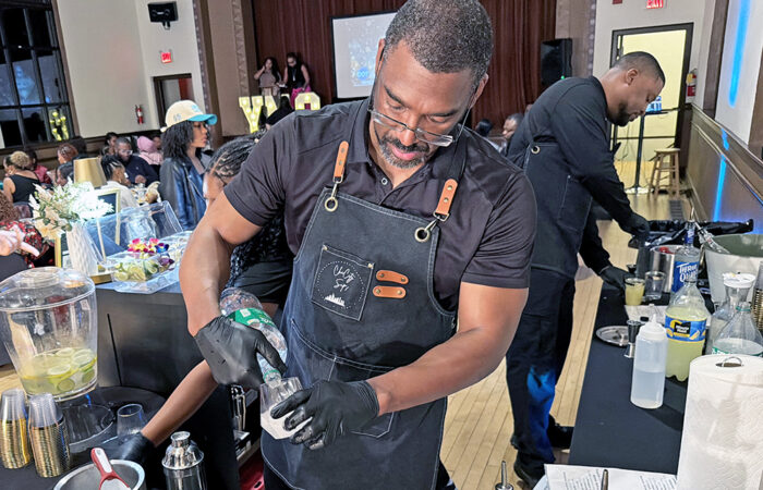 You Matter 2 fundraiser -Ulanowski13_web Eric Tillman tends bar with ChiCity Sips for the You Matter 2 fundraiser. (Nick Ulanowski / H-F Chronicle)