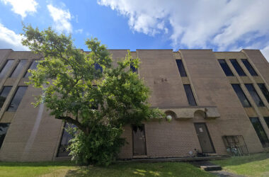 Homewood has initiated the process of purchasing 17924 Halsted St., the building immediately south of PetSmart, from the Cook County Land Bank. Village officials hope to find a developer to restore or replace the structure. (Eric Crump/H-F Chronicle)