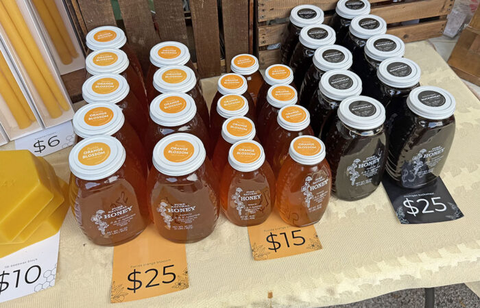 Art & Garden -Ulanowski12_web In addition to local honey, S&P Apiaries sells non-local specialty honeys at the Art & Garden Fair in Homewood. (Nick Ulanowski / H-F Chronicle)